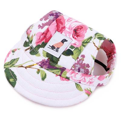 China Sports Baseball Dog Products Pet Small Dog Hat Broadcloth Sun Stocked Outdoor Protective Hat for sale