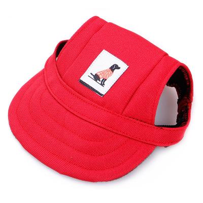 China Cute Pet Stocked Cat Dog Baseball Cap Fashion Summer Soft Hat Sun Protective Cap for sale