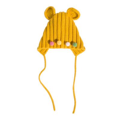 China Wholesale Customized COMMON Winter Knitted Baby Hat Cowl Cap Warm Hat For Kids Pompom Toddler Infant Toddler Beanie Cap Newborn Baby Boy Girl for sale