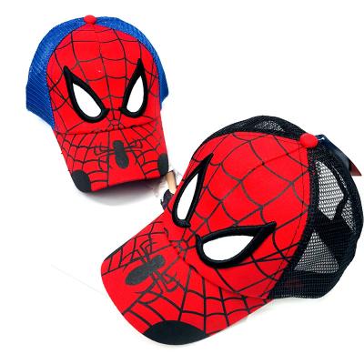 China Wholesale New Cartoon Children's Hat Cartoon Duck Tongue Sun Hat Summer Sunscreen Spider Net Spider Baseball Cap JOINT for sale