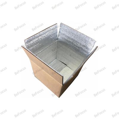 China Recycled Materials Customized Printing Wholesale insulated foam aluminum foil corrugated cardboard carton shipping embosser paper packaging boxes for sale