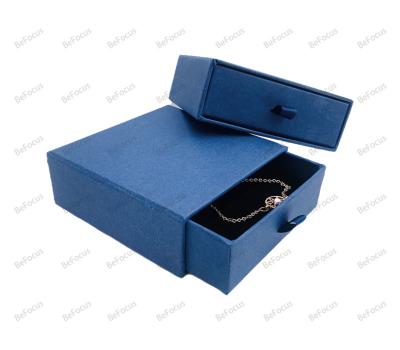 China Recycled Materials best price gift kraft storage box drawers organizer and necklace bracelet ring jewelry display paper jewelry box packaging for sale