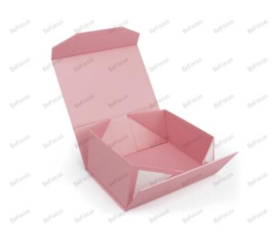 China Recycled Materials customized luxury craft fashion magnetic folding clothing storage rigit cardboard paper gift box packaging for clothing boxes for sale