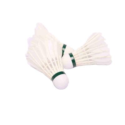 China Durable 2021 Durable Cheap White Goose Feather Shuttlecock Professional Badminton Training for sale