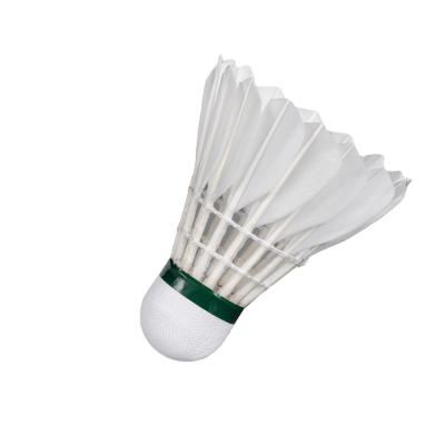 China Professional Manufacture Cheap Training Shuttlecock Badminton Goose Feather Durable for sale