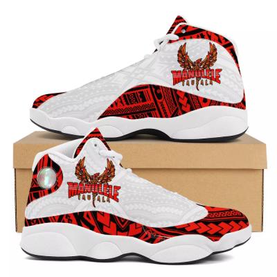 China Samoa Sneakers Sports Big 48 Team Sports Shoes Basketball Shoes Pattern Design Active Polynesian Tribal Custom Casual Shoes Sports Shoes for sale