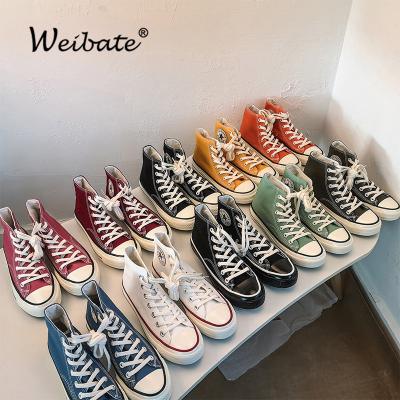 China 2021 Fashion Trend High Quality Classic Women's Canvas Shoes Women's Sneakers High Quality Sporty Flats Vulcanized Casual Shoes for sale