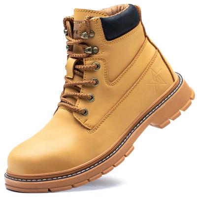 China Water Proof Men Waterproof Outdoor Male Steel Toe Anti Sensation Mens Work Shoes Leather Boots Mens Ankle Boots for sale