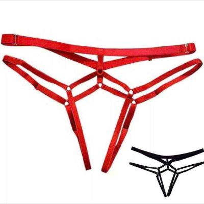 China 2021 Antibacterial Thongs For Women Solid Sheer Lace Hollow Out Sexy Woman Underwear Panties for sale