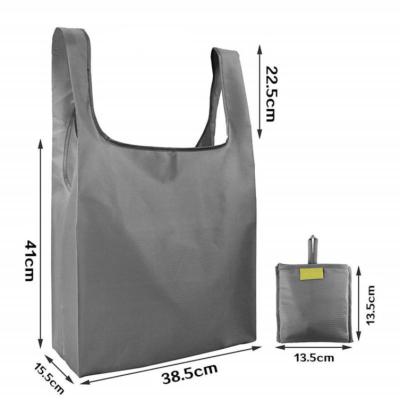 China Fashion Dicaron Customize Reusable Ripstop Foldable Folding Large Tote Eco-Friendly Shopping Bags for sale