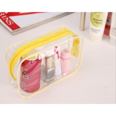 China Custom Travel Promotional Transparent Waterproof Storage PVC Water Proof Toiletry Gift Makeup Zipper Bag Cosmetic Pouch for sale