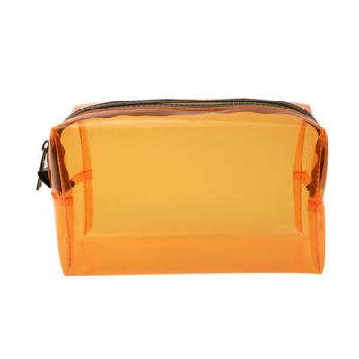 China Custom Logo Clear Cosmetic Bag Mini Anti-theft Travel Toiletry Bag Makeup Bag With Handle for sale