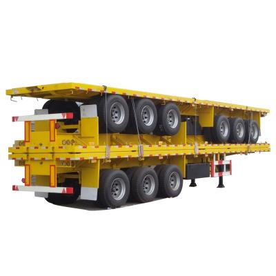 China 40ft container flatbed semi truck trailer for sale