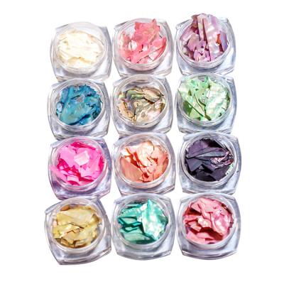 China Crystal Beauty New Arrive Hot Sale Women Shell Nail Art Dessert Popsicle Cutouts Miniature Dessert Nail Art Slices for sale