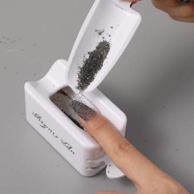 China For Nail Powder Recycle Portable Nail Art Tool Nail Gather Powder Recycling Box Salvage Storage for sale