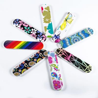 China OEM Disposable Mini Nail File Colorful Printed Nail Care Bulk Customization for sale