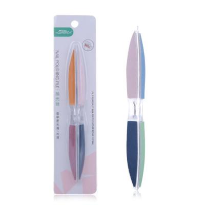 China Plastic Manicure Nail Tools Nail Folder Six Sides Buffing Professional Mini Nail Folder Tools for sale