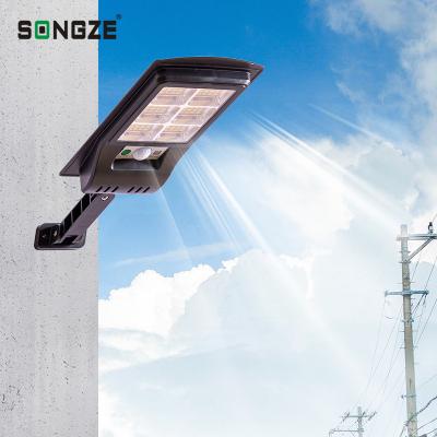 China Solar Powered Outdoor Wall Lamps Super Shine Polycarbonate Solar Motion Sensor Wall Light LED Outdoor Street Lamps for sale