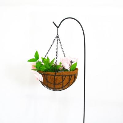 China Hanging Decoration Planter Basket With Round Cocos Liner Spare Coconut Half for sale