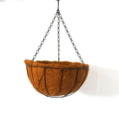 China Decoration Coconut Fiber Liners Flower Pots Baskets Wall Hanging Rooster Planter Basket for sale