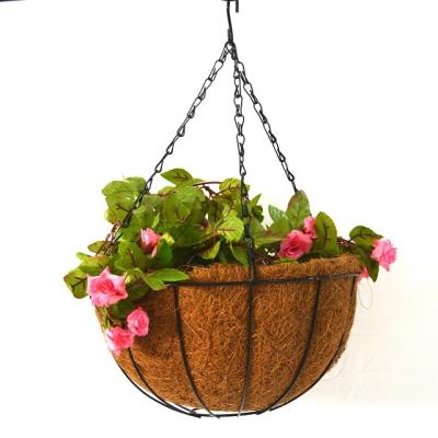 China Best Selling Metal Cocos Basket for Outdoor Flower Hanging for sale