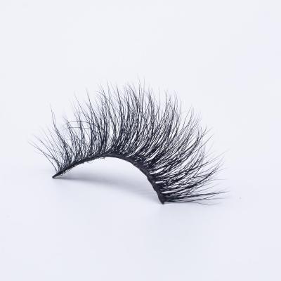 China New Seller Styles Natural Cotton 3D Soft Strip Lashes 100% Real Mink Lashes 3D Vegan Mink Lashes for sale