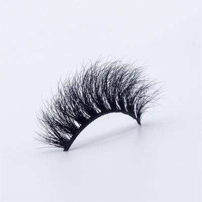 China Logo Packaging Own Brand Private Custom Made Wholesale Natural Brand Full Strip Real Mink Lashes 3D Mink Eyelashes for sale