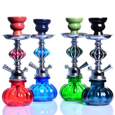 China Acrylic Shisha Set Factory Direct Sale Acrylic Arabian Hookah Aluminum Ball Single and Double Hose Glass Shisha Hookah Set Tube Smoking Accessories for sale