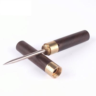 China Cigars for Smoking 15.8cmHigh Quality Cigar Needle Metal Metal Smoking Accessories Hookah Aluminum Foil Tea Needle Puncher Portable Tea Set Wooden Travel for sale