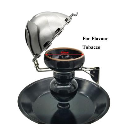 China Metal Hookah Tobacco Outer Bowl With Metal Wind Cover Shisha Hookahs Chicha Narguile Drop Shipping China Accessory Wholesale for sale