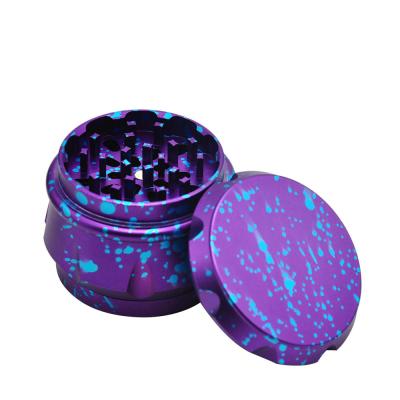 China Cigarette Grinder With Excellent Hand Feel Camouflage Metal Weed Smoke Grinder 63mm Four-Layer Aviation Aluminum Herb Grinder Cigarette Tobacco Accessories for sale