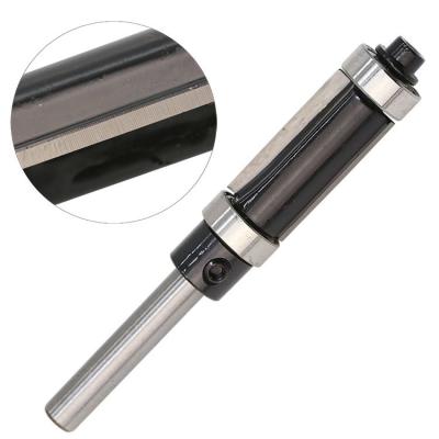 China 1/4 Inch Shank Dual Bearing Carbide Milling Cutter Flush Trim Router Bit Woodworking for sale