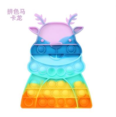 China Funny Educational Toy Christmas Promotion Funny Educational Gift Bag Set Silicone Push Bubble Stir Sensory Toy Ranibow Fidget Toys Stress Relief - Buy Free for sale