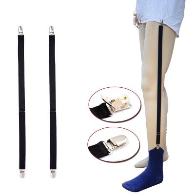 China Fashion Trendy Mens Shirt Stays Elastic Leg Suspender Garter Supporter Gentleman Shirts Ties Garters Braces for sale