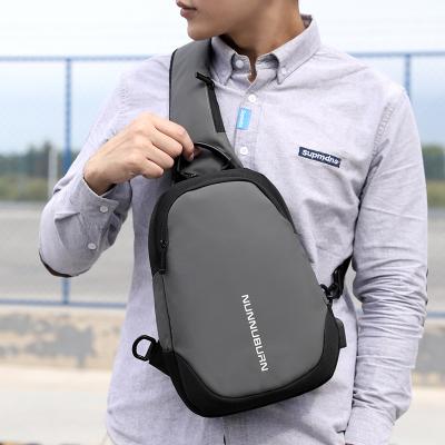 China Fashionable Multi-Functional Nylon Sling Messenger Bag Men's Chest Bag Fashion Shoulder Theft Anti-theft Cross Waterproof Mesenger Bag for sale