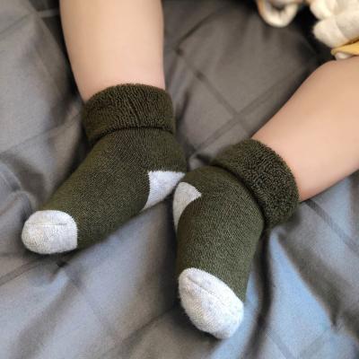 China JYMQ05 Baby QUICK DRY Socks Thick Woolen Socks For Newborn Baby Warm Cotton Socks for sale