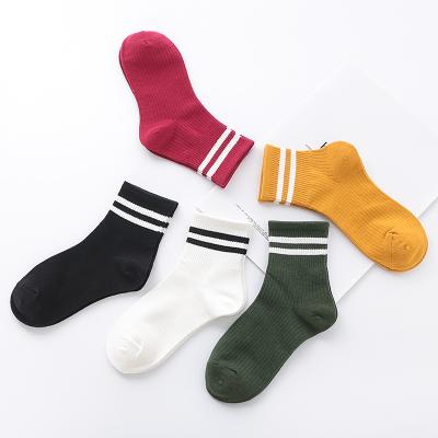 China Wholesale Women QUICK DRY Tube Socks Fashion Five Color Stripe Series Women Tube Socks for sale