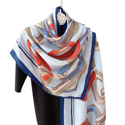 China Daily Wear Custom Printed Georgette Premium Cotton Pashmina Light Silk Shawl And Scarves Satin Shawl Scarf Spring Summer Chiffon For Women for sale