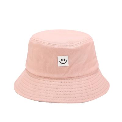 China Wholesale Sunshade Solid Color Fisherman Hat With Smiley Face Outdoor Travel Casual All-match Sports Bucket Hat for sale