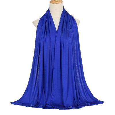 China New Cotton Soft Ladies Long Scarf Solid Color Modal Mercerized Muslim Shawl Scarf For Women Hijab Scarf for sale