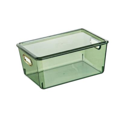 China Luxury Stackable Plastic Clear Acrylic Organizer Cosmetics Makeup Storage Box for sale