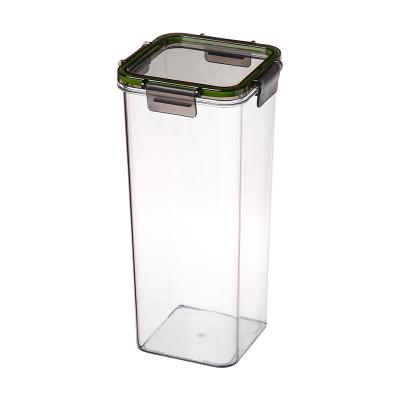 China Plastic Sealed Transparent Food Container Stored Different Capacity Boxes Kitchen Storage Box for sale