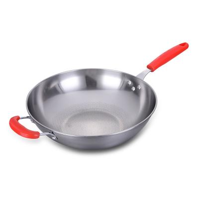 China 2022 Viable Hot Pot Nonstick Cookware Set Three Layers Stainless Steel Nonstick Pan Frying Pan Dinnerware Sets for sale