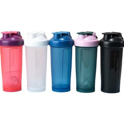 China New 800ml Single Viable Solid Color Sports Shake Cup Multi Color Eggnog Protein Powder Optional Outdoor Portable Shake Cup for sale