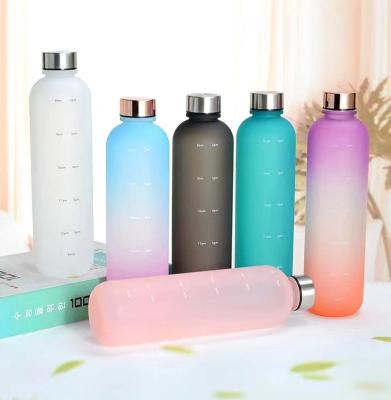 China Viable High Quality Plastic Drinkware Black White Pink And Green Tritan Gym Sports Light Water Bottle for sale