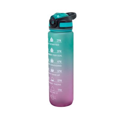 China 2022 Lasting Lasting Over Time Cheap Gradient Color Of Fitness Plastic Bottles for sale