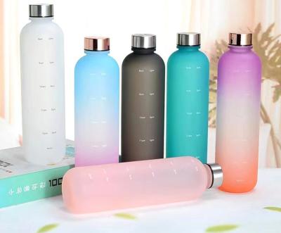 China Viable High Quality Plastic Drinkware Black White Pink And Green Tritan Gym Sports Light Water Bottle for sale