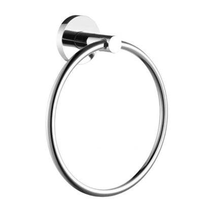 China Wall Mounted Bathroom Accessories Stainless Steel Ring Wholesale Modern Plating Bathroom Towel Ring for sale