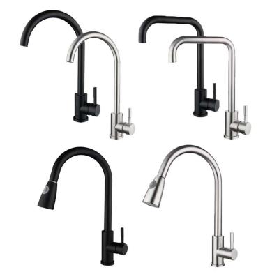 China Metered Faucets Bathroom Accessories Stainless Steel Pull Out Sink Faucets Kitchen Faucets for sale