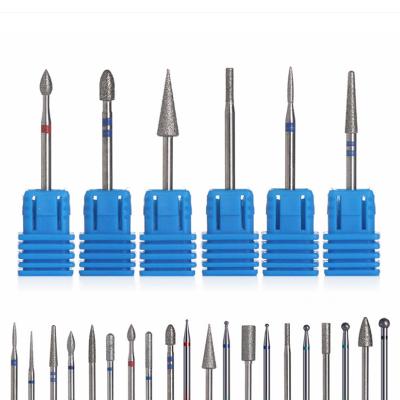 China Diamond High Quality Durable Nail Drill Bit Rotary Burr Milling Cutter Bits for sale